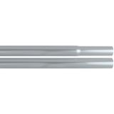 1" Diameter Silver Aluminum Pole Swedged Replacement Section